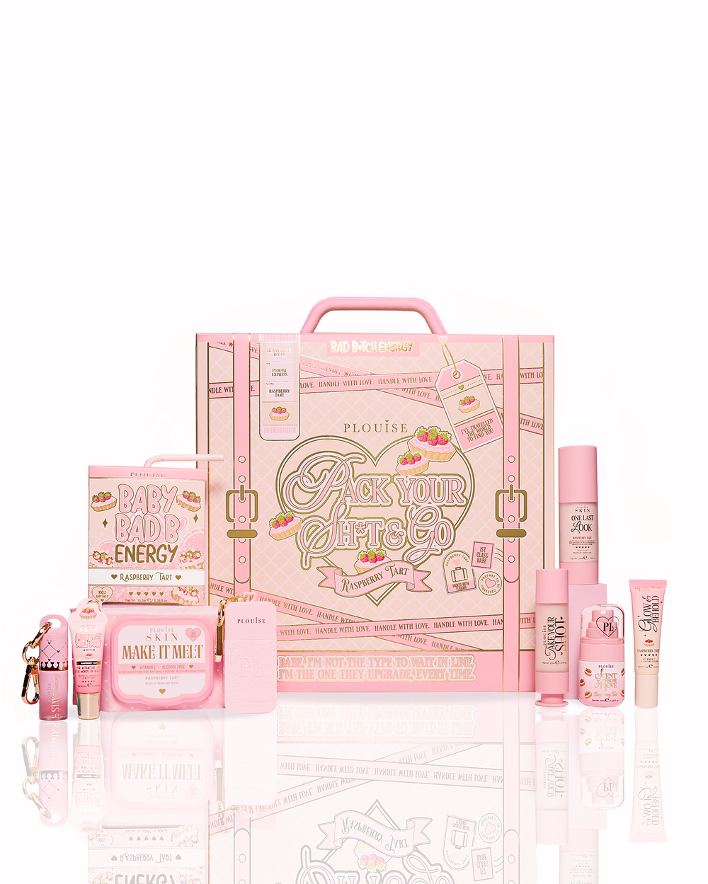 Pack Your Shit & Go Raspberry Tart Suitcase Bundle